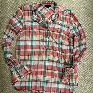 Jcrew Plaid Spring Button Up